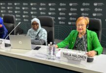Aavikoituminen syö hyvinvointia Presidentti Tarja Halonen