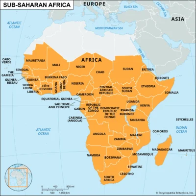 Afrikan valtiot Saharan alapuolella